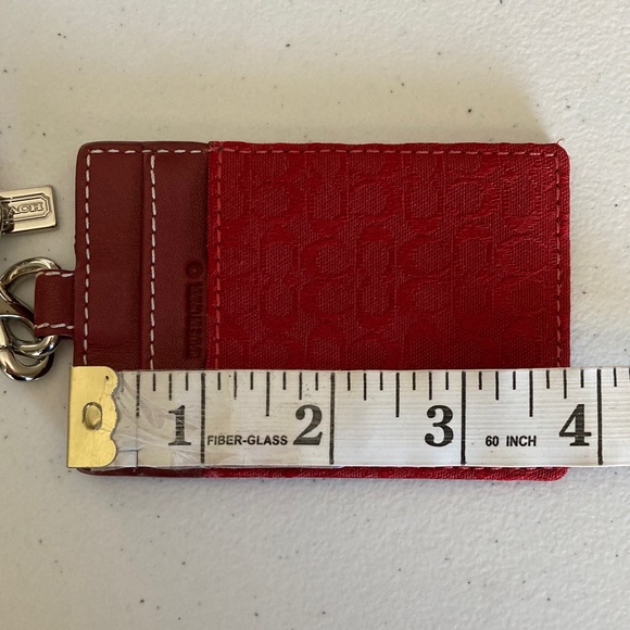 COACH Red Key & ID/Card Holder - Picture 9 of 10